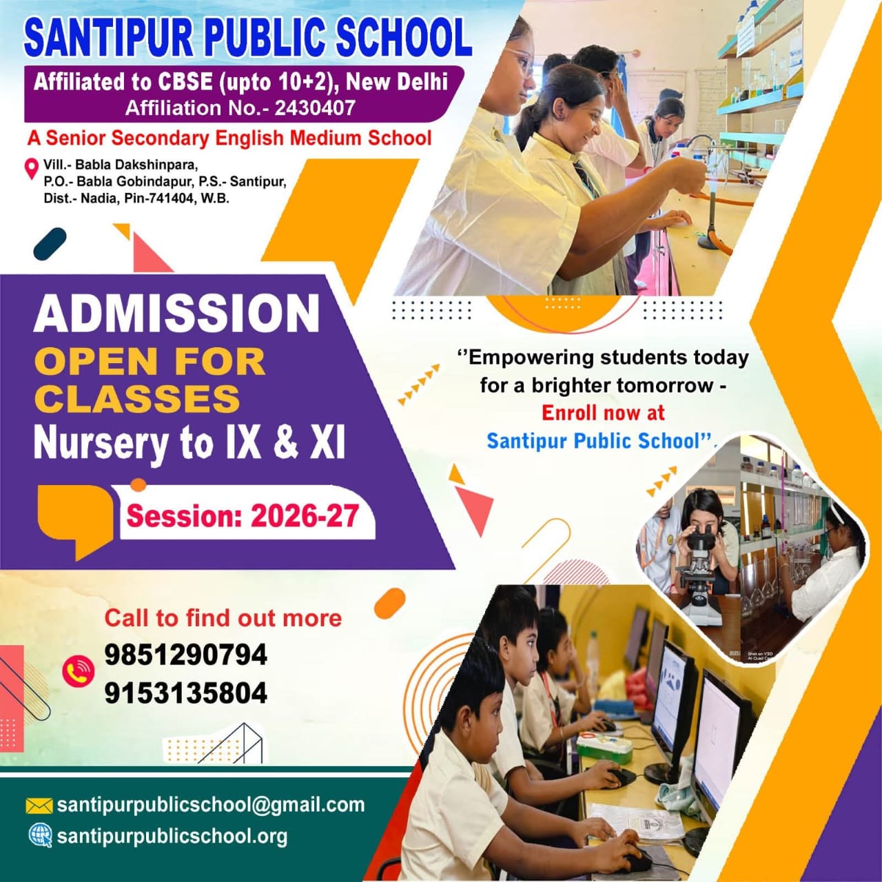 Admission Notice SPS